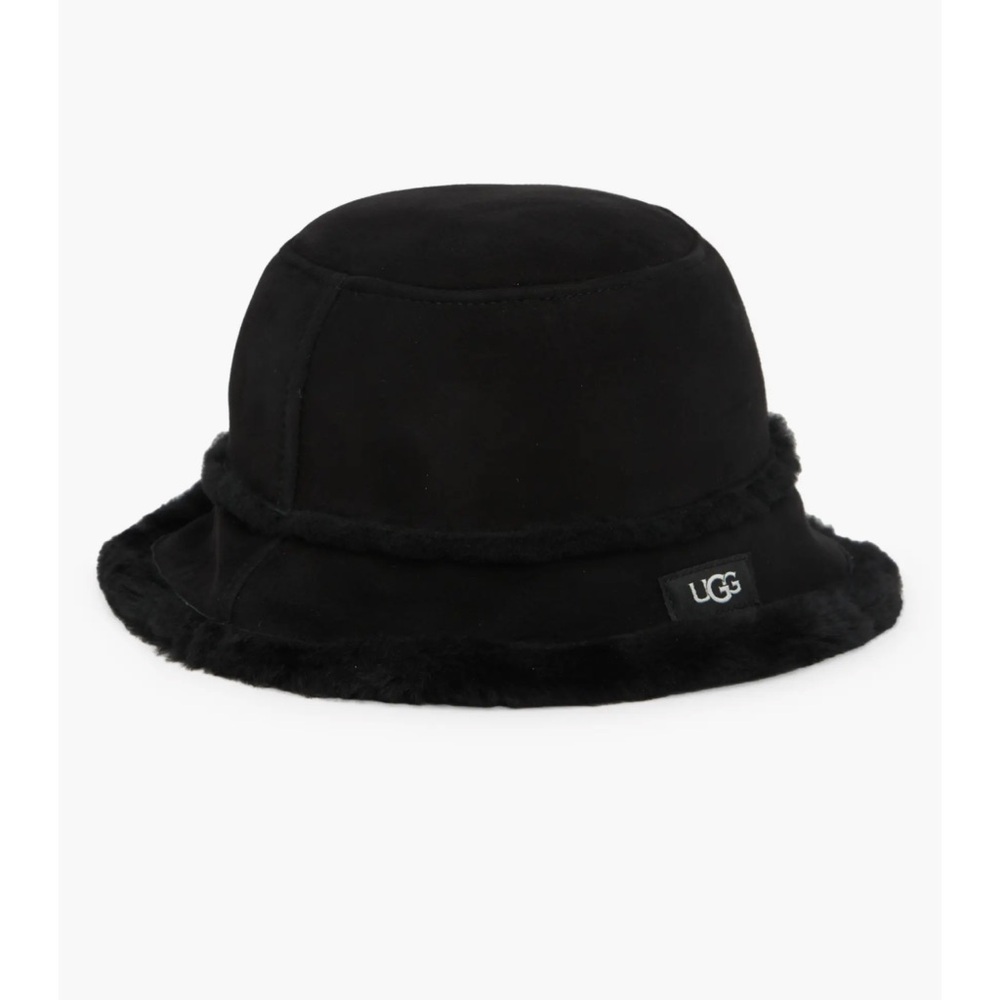 UGG Sheepskin Shearling & Sheepskin Bucket Hat Sz L/XL